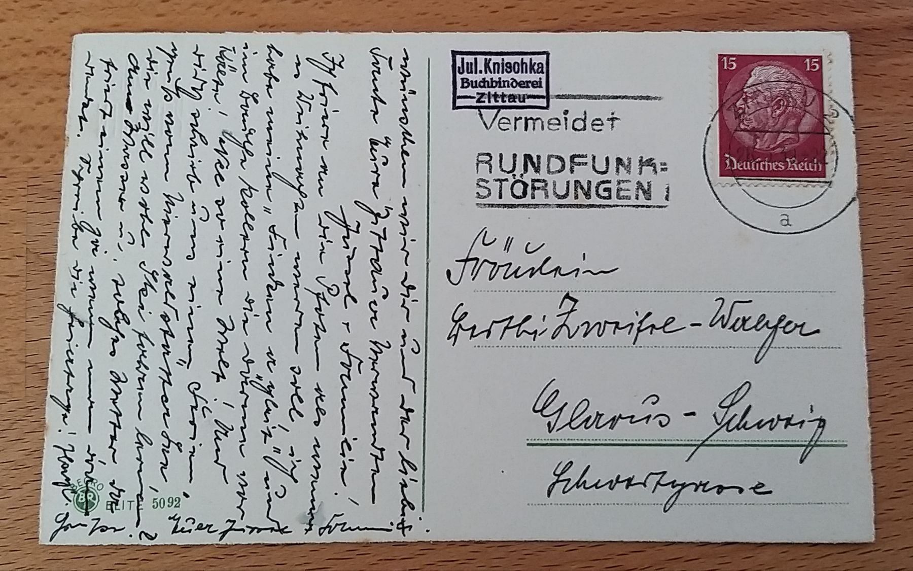 Cartoline postali: Postkarte 1939 DR nach Glarus – Usato da Unterägeri venduto da PhilatelieStudiger