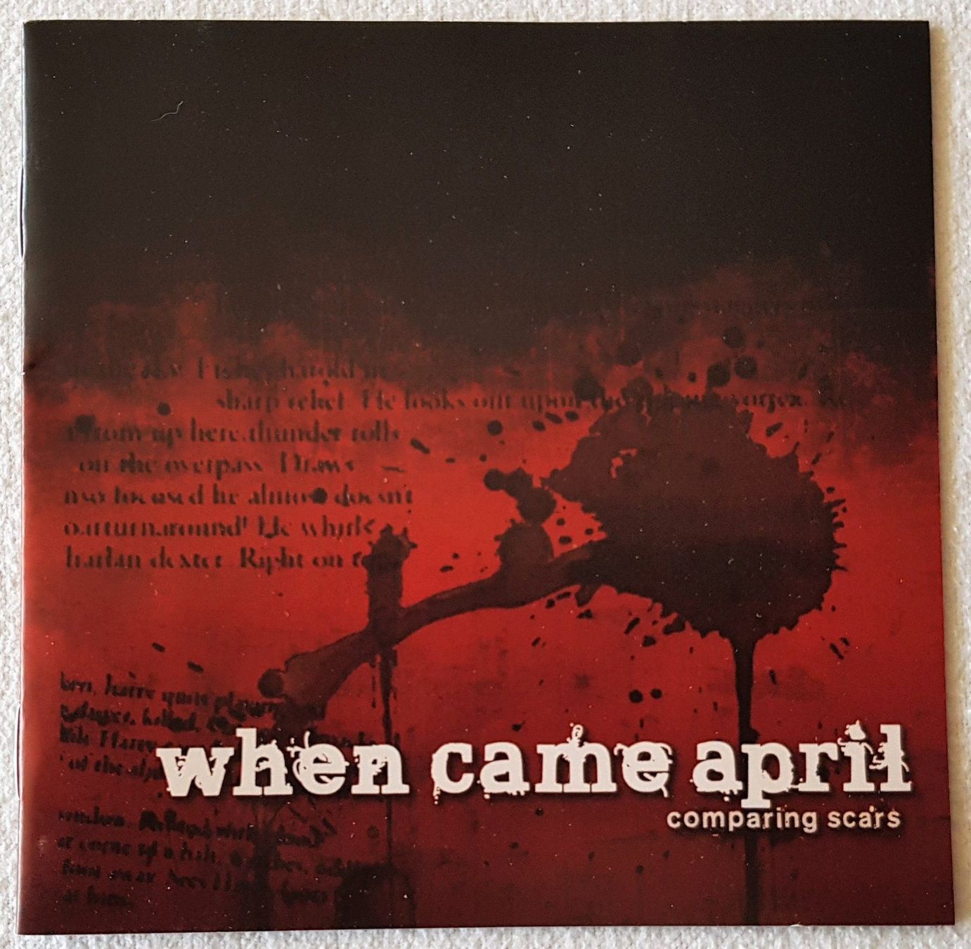 CD: When Came April – Comparing Scars - CD - 2007 - First Press – Usato da Uster venduto da Zardodel