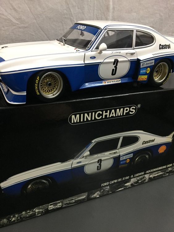 MINICHAMPS 430748005 – FORD Capri RS 3100 – Édition Stommelen/Mass – 1/43 – Miniature De Collection En Très Bon état