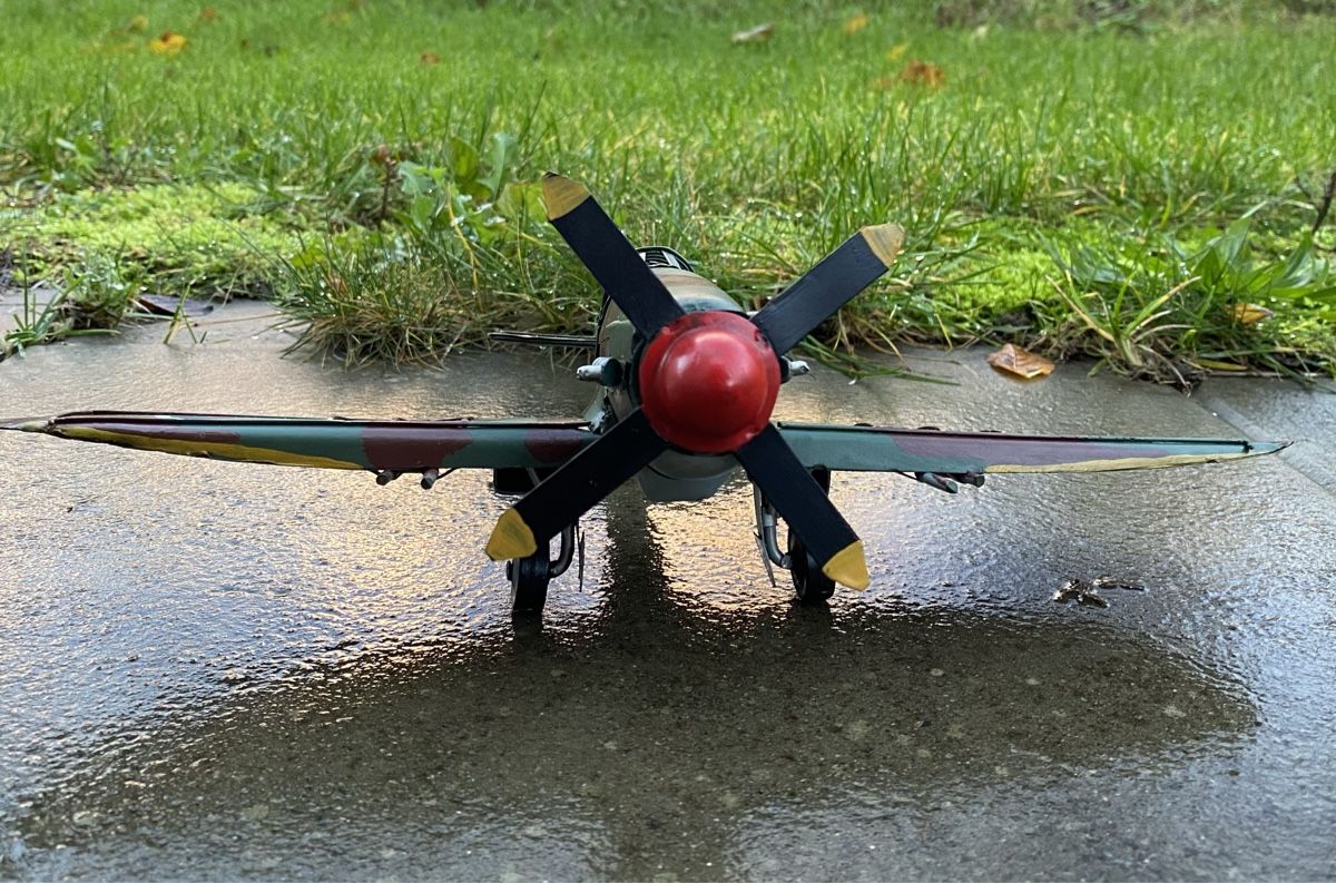 Kit di modellismo & Modellini statici: Spitfire MK IX TD314 aus Blech – Nuovo (secondo la descrizione) da Langendorf venduto da Blechfahrzeuge 2
