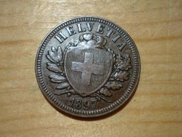 (H3) 2 Rappen 1897 VZ