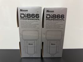 2 Stück! Nissin Di866 Professional Blitz for Nikon neuwertig