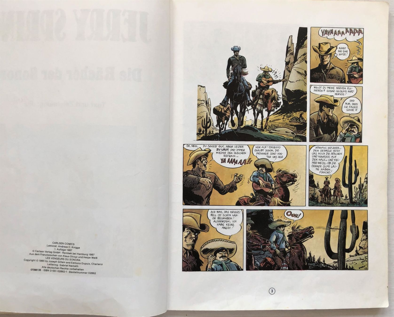 Fumetti: JERRY SPRING - Band 2 - Die Rächer der Sonora – Usato da Schaffhausen venduto da durruti 2