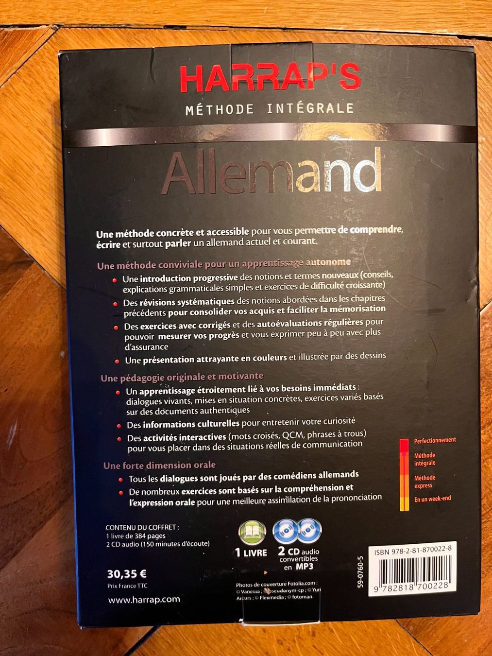 Audiolibri: Harrap's Méthode intégrale allemand 2 CDs - 1 livre – Nuovo (secondo la descrizione) da Pully venduto da Artemisya 3