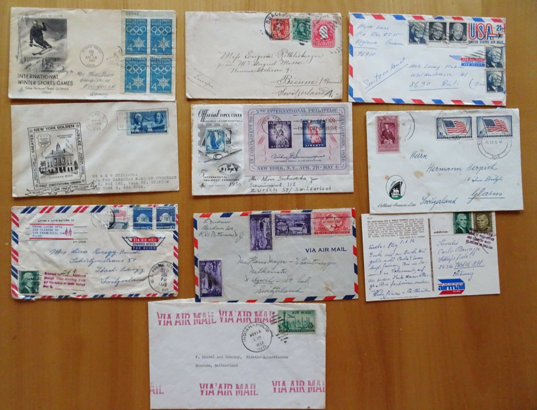 Couverts & Versandtaschen: Postkarten/ Bedarfsbriefe USA – Gebraucht aus Feldbrunnen von MarcusSO