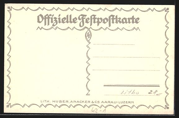 Cartoline postali: Aarau, Jahrhundertfeier, Eidgenössische – Usato da Berlin venduto da bartko-reher 1