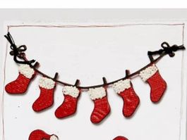 Stanzschablone Nr.155, Weihnachtssocken (Sizzix geeignet)