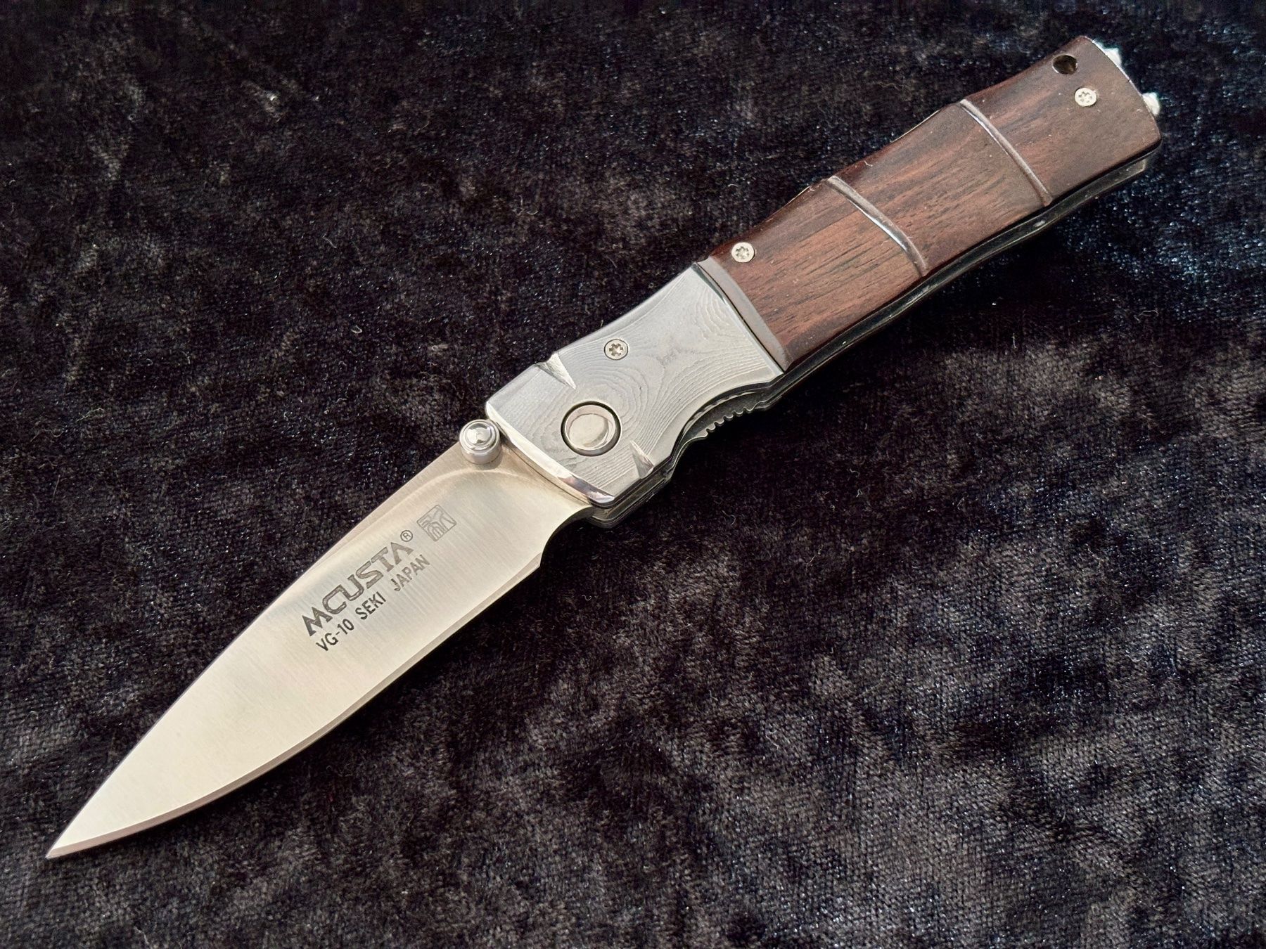 Coltelli tascabile: Mcusta-Messer Bamboo, VG10, Palisander, Damast-Backen – Usato da Frauenkappelen venduto da Doc_Snyder