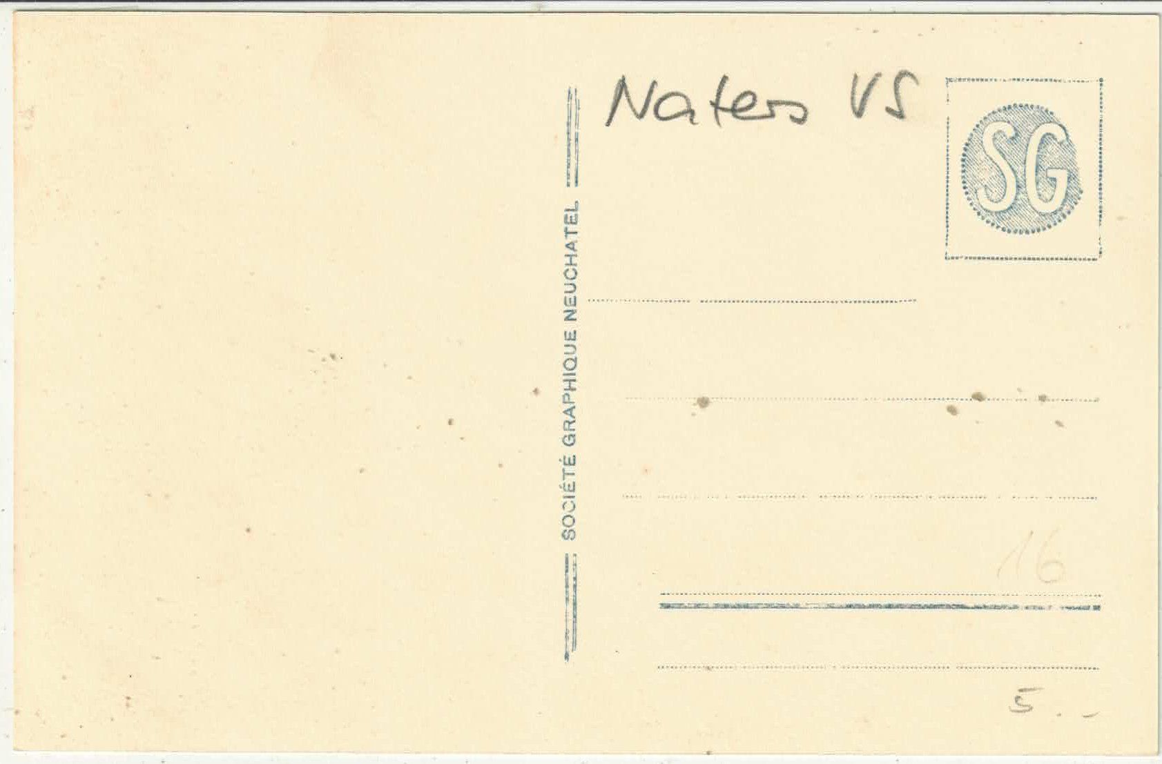 Cartoline postali: Naters-Brigue - Vue sur le Simplon – Usato da Ettingen venduto da Kartenplanet 1