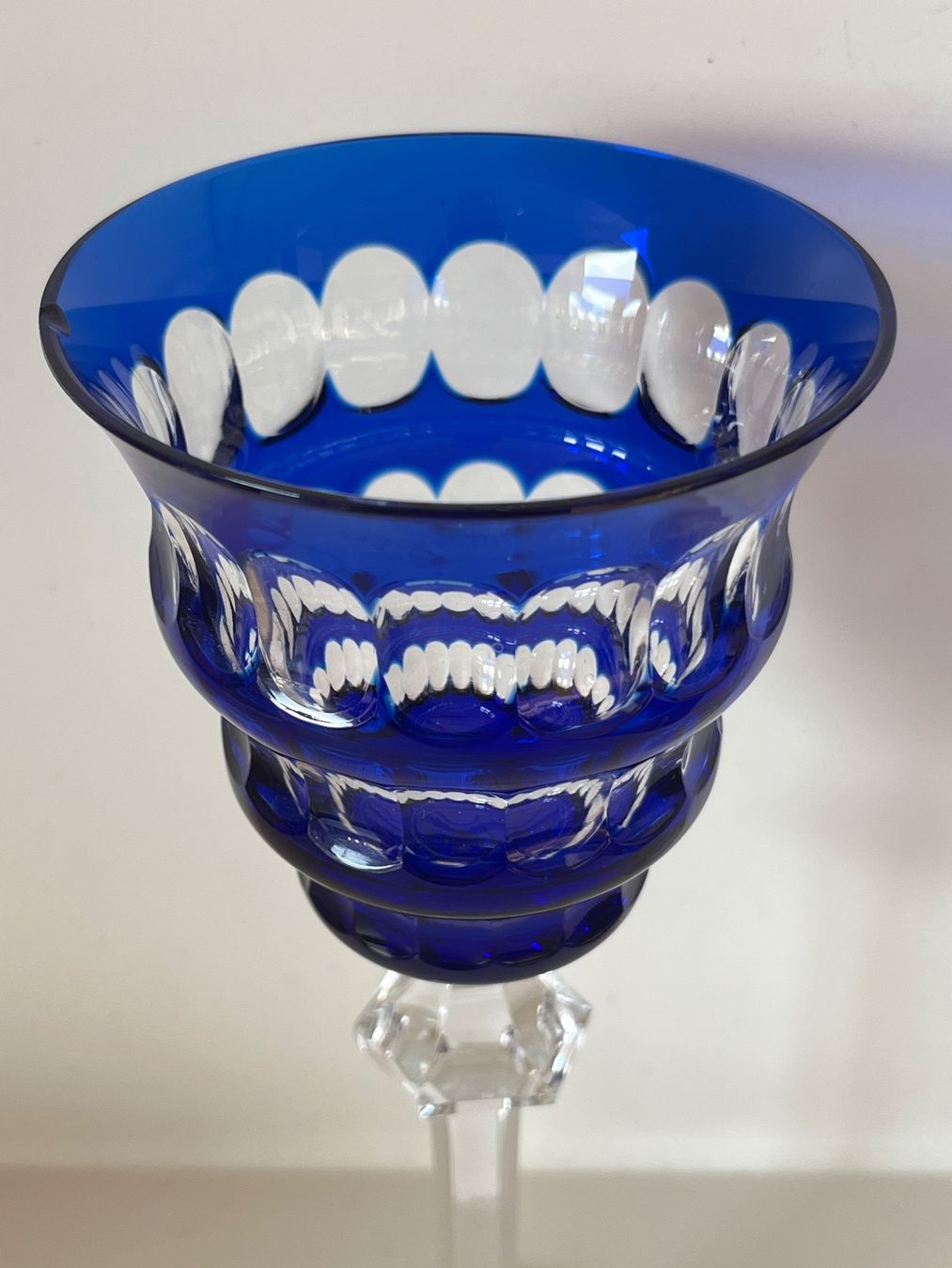 Bicchieri: 2 blaue Kristallgläser / Kelche – Usato da zürich venduto da Cf8000 1