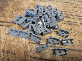 lego 3937 lot de 35 pièces Dark Bluish Gray Hinge Brick
