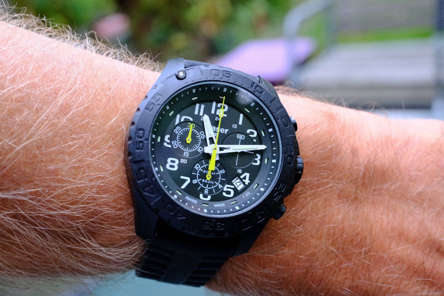 Traser Uhren: Traser Uhr / H3 Chronograph / mb-microtec /ca. 44mm – Defekt aus Bern von Xtralite 7