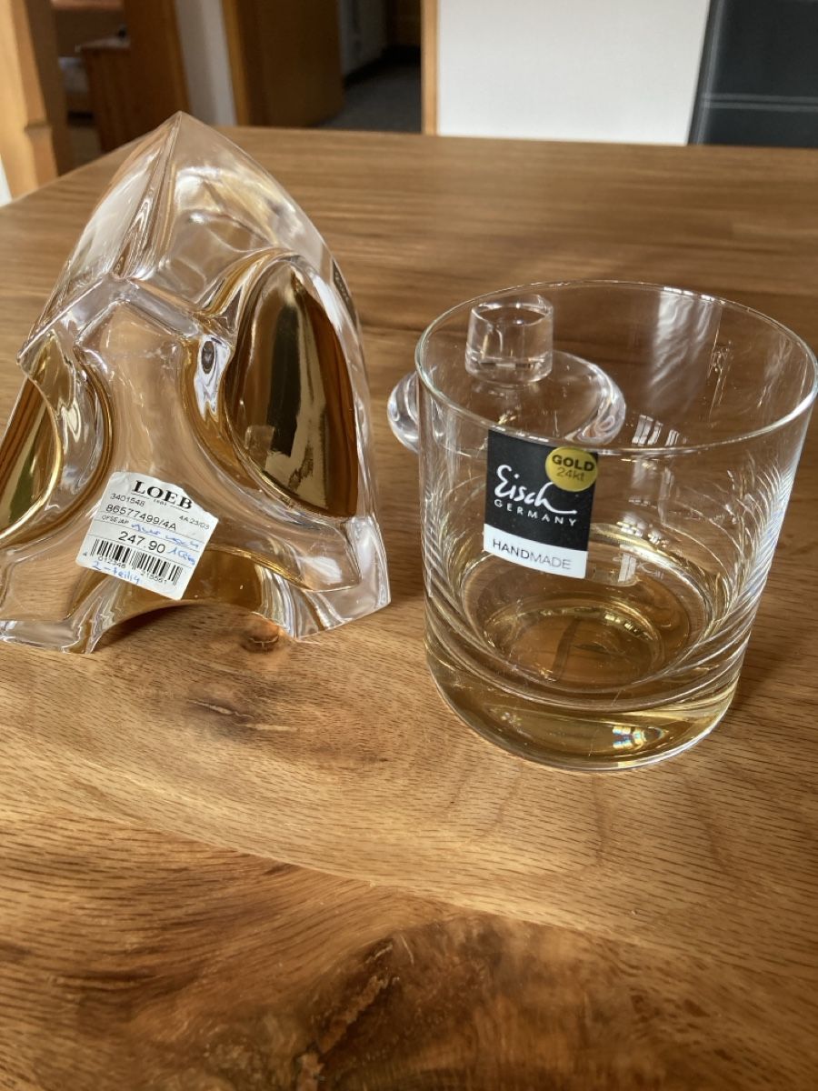 Altro: Whisky Flasche mit Glas Gold 24kt – Nuovo (secondo la descrizione) da Latterbach venduto da zimmerbraun 4