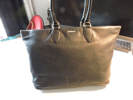 DKNY Handtasche Leder Schwarz