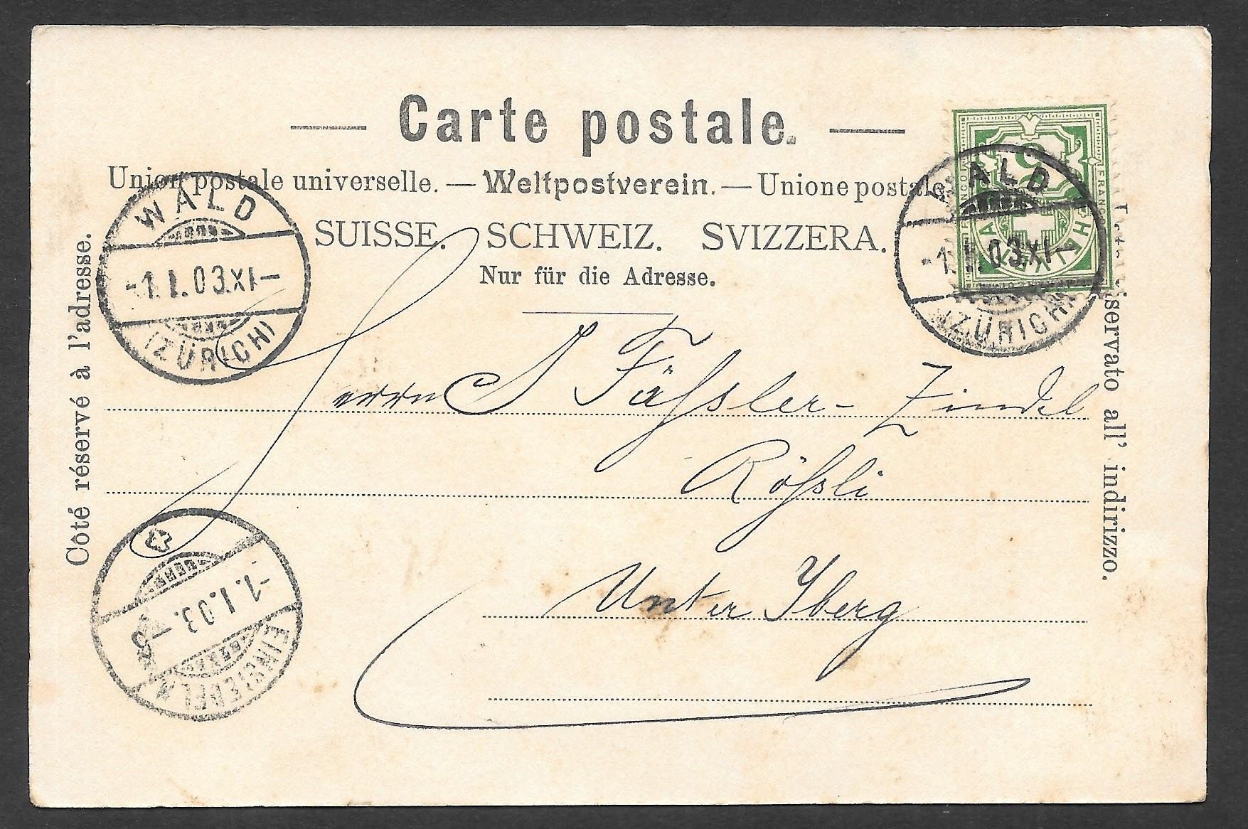 Cartoline postali: Wald Gesamtansicht – Usato da Olten venduto da clotaldi 1