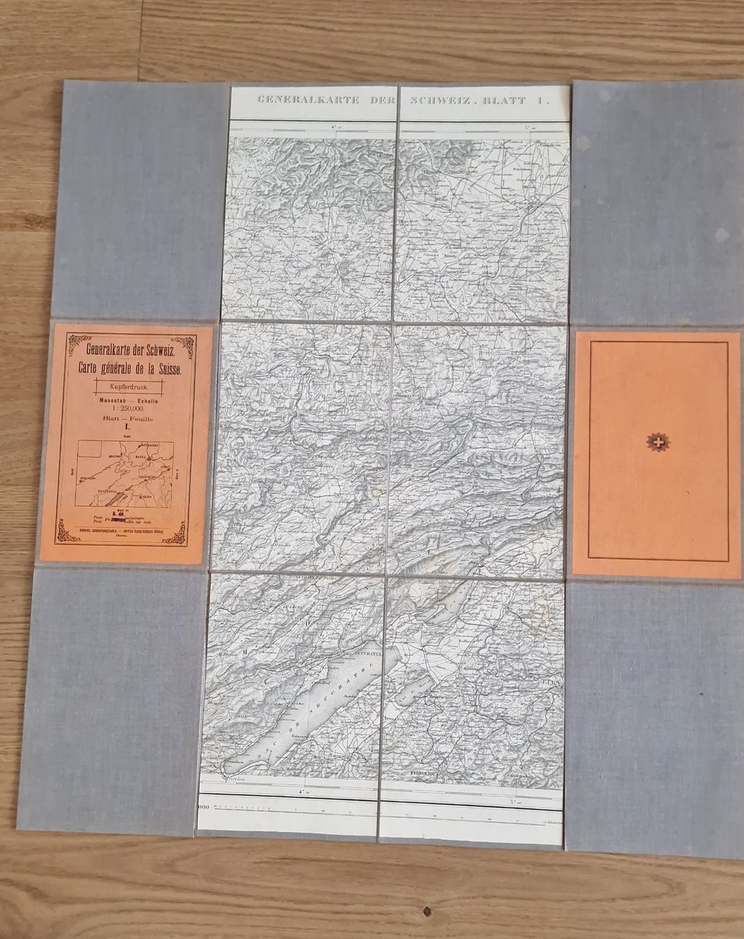 Landkarten & Atlanten: Alte Generalkarte der Schweiz ca1915 – Gebraucht aus Winterthur von Mmondeo 1