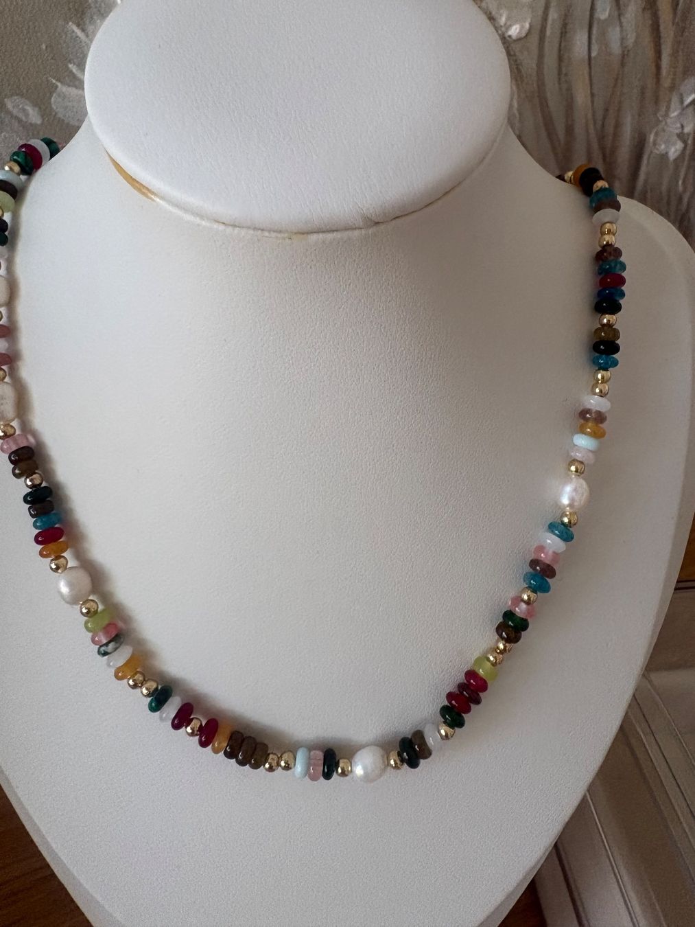 Catenine: Luxus Elegante Kette Farbe :Silber Kunstperlen – Nuovo (secondo la descrizione) da Biel-Bienne venduto da Roserosse13 4