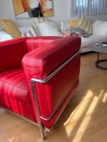 Cassina LC2 Sessel Le Corbusier Leder rot