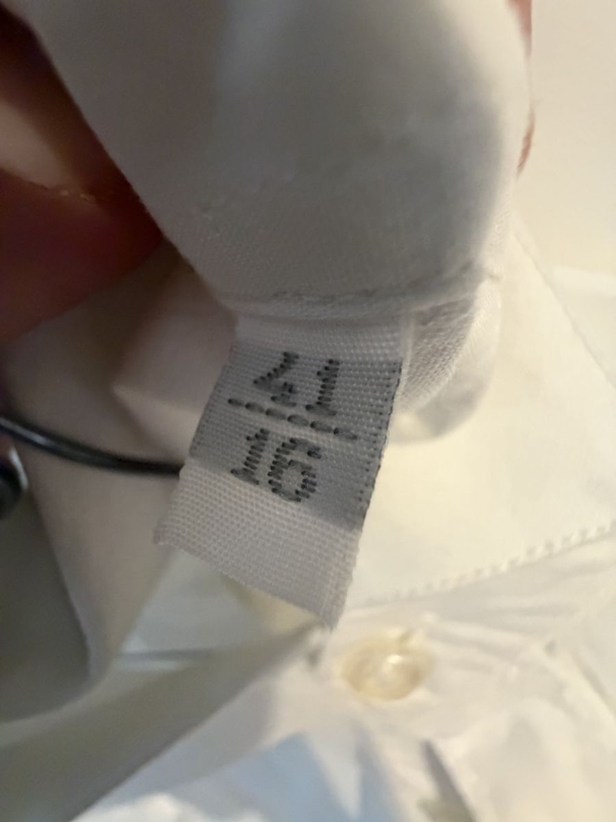 Camicie: Camicia GREY DANIELLE ALESSANDRINI bianca taglia 41/16 coton – Usato da Lugano venduto da can_xdd8 7
