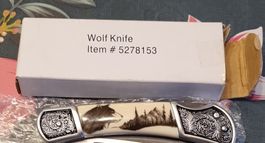 Couteau de poche Wolf Knife neuf, idéal pour la chasse!