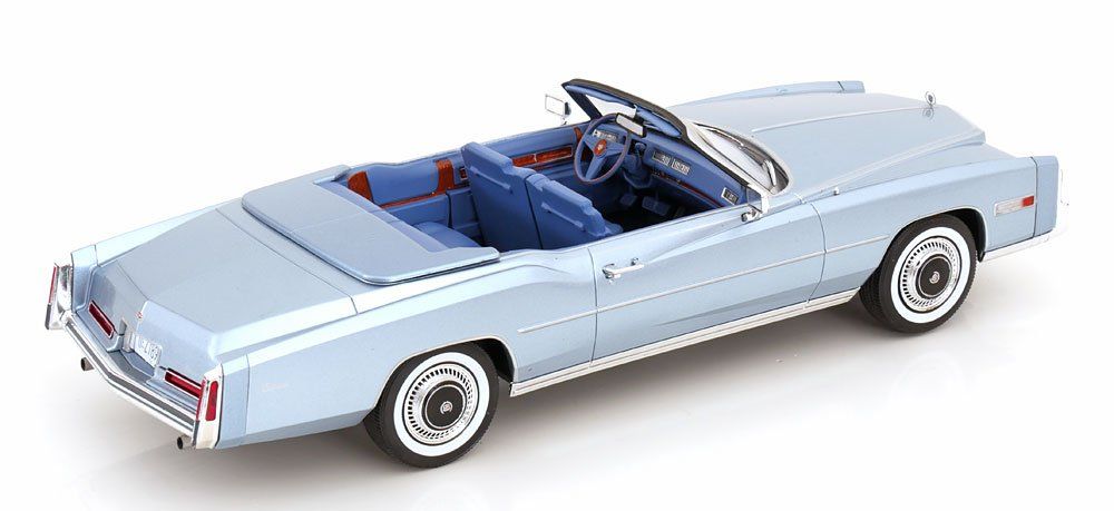 Cadillac Modellini d'auto: Cadillac Eldorado Convertible 1975-1978 hellblau met. / mit – Nuovo e nell'imballaggio originale da Gerlafingen venduto da espero88 1
