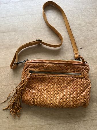 Lucani Flechttasche aus Leder, Handtasche, Top Zustand!
