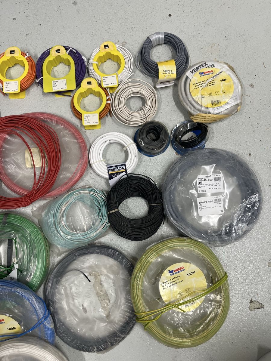 Kabel: Restposten Elektrokabel, Draht, Kupfer – Neu (gemäss Beschreibung) aus Würenlos von KLG_3TBs 6