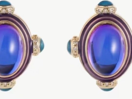 Orecchini pendenti & Orecchini a lobo: Neue Ohrstecker mit blauem Stein – Nuovo e nell'imballaggio originale da Saanen venduto da SoniaMichaela 1