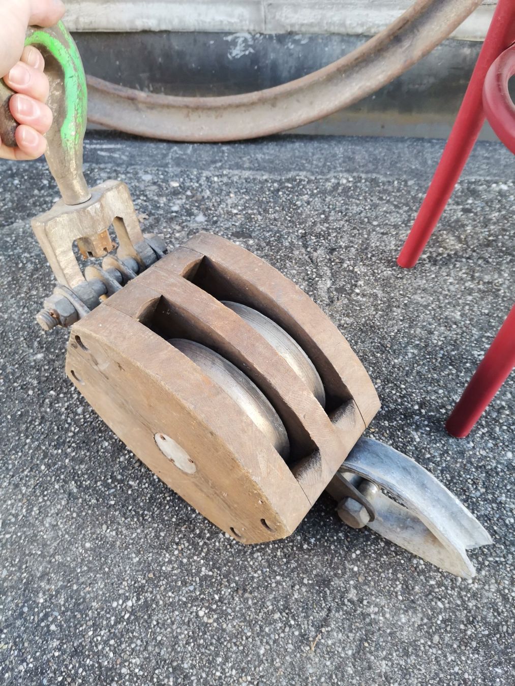 Altro per stoccaggio & trasporto: Seilrolle, Flaschenzug, Umlenkrolle, Schiffsrolle, Seilwinde – Usato da Wiedlisbach venduto da materialkreislauf 9
