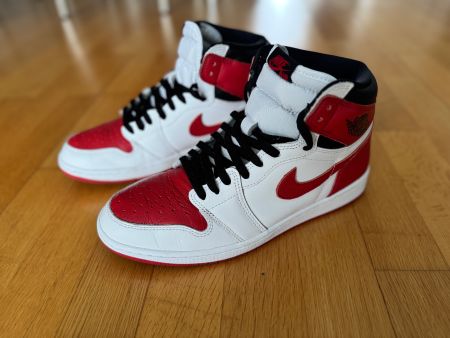 Nike Air Jordan 1 Retro High OG Heritage Gr. 45 *Wie neu*