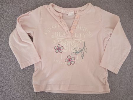 Baby Girl Langarmshirt Gr. 68 Rosa Baumwolle