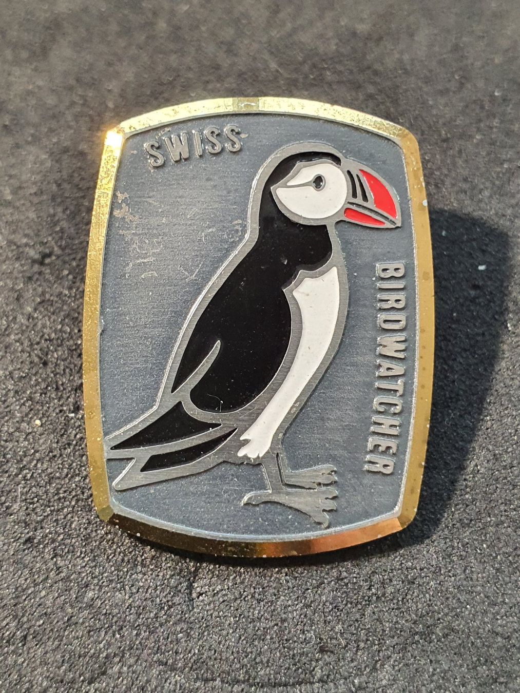 Plaketten & Abzeichen: W909 - Pin Tier Vogel - Swiss Birdwatcher – Gebraucht aus Reinach BL von Boston-Verkauf