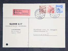 CL23 Enveloppe + Timbre Suisse 1943