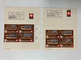 Zusammendrucke 1942, Z255I + II, Muba-Stempel, KP 260.--