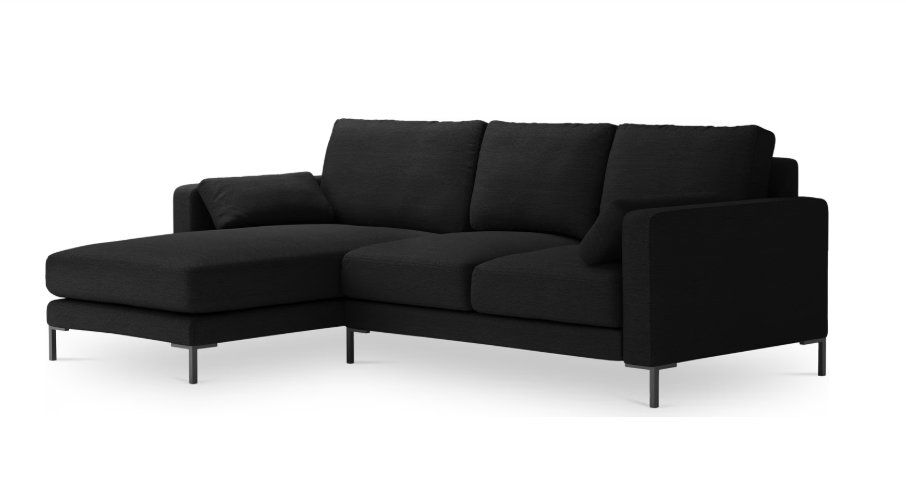 Divani: Ecksofa schwarz mit Récamiere von Micadoni – Usato da Bern venduto da taheln