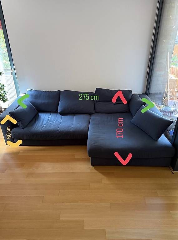 Divani: Sofa Blau Stoff Micasa NP 1100 – Usato da Reinach BL venduto da Alex.1998. 2