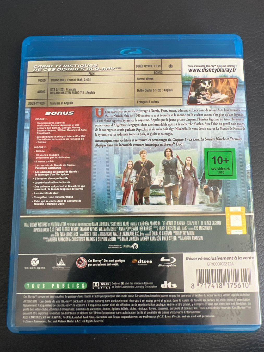 Alle DVDs: 2 Blu-ray « le monde de Narnia 2 Le Prince Caspian » francai – Gebraucht aus Bouveret von Feelgoodtrading 1