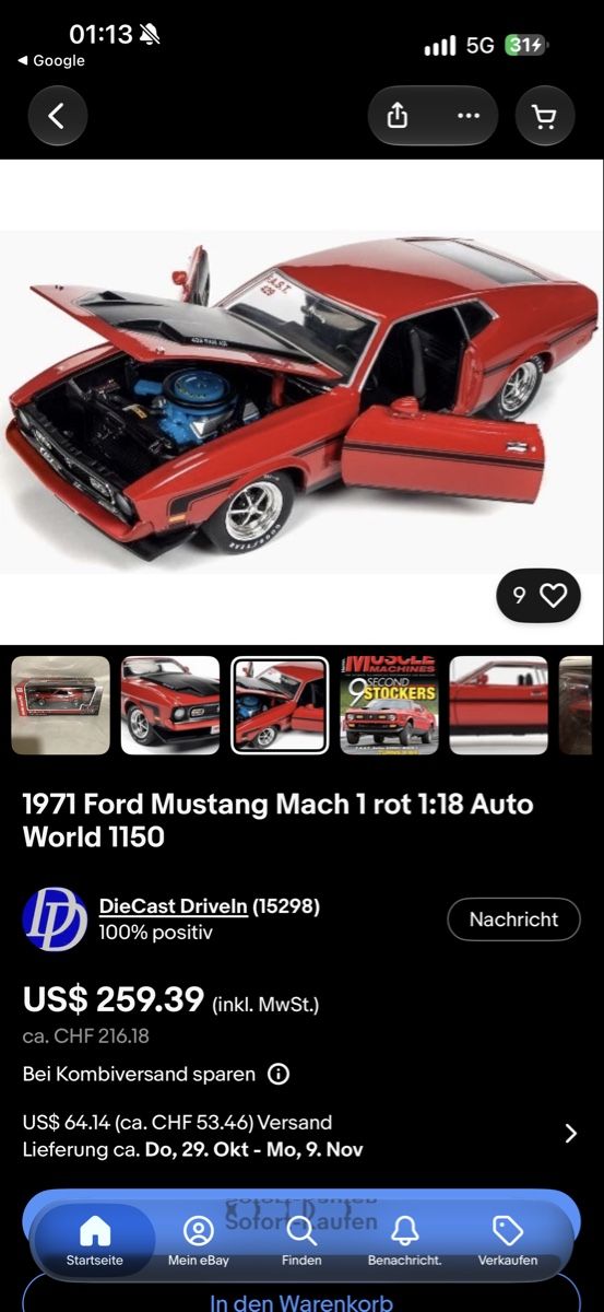 Spielzeuge: Ford Mustang 1971 – Gebraucht aus Thun von Leosgarage 9