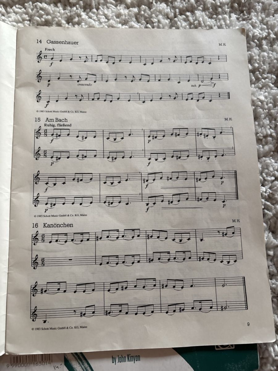 Musikinstrumente: Michael Hoeltzel Horn "Spielbuch 1" – Gebraucht aus Schönenberg ZH von lis_k8p9 2