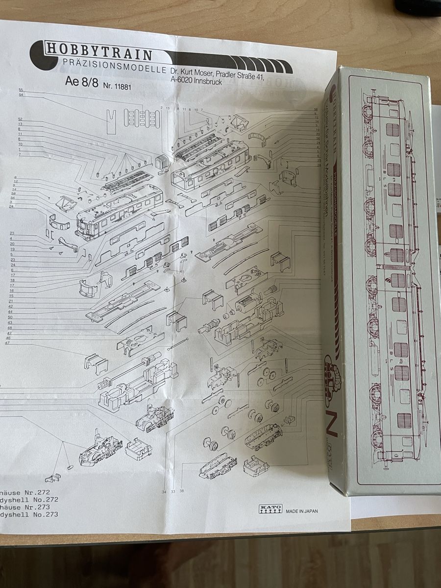 Hobbytrain Modellini di ferrovie: BLS Ae 8/8 von Hobbytrain – Difettoso da Oberrieden venduto da Knabi0 1