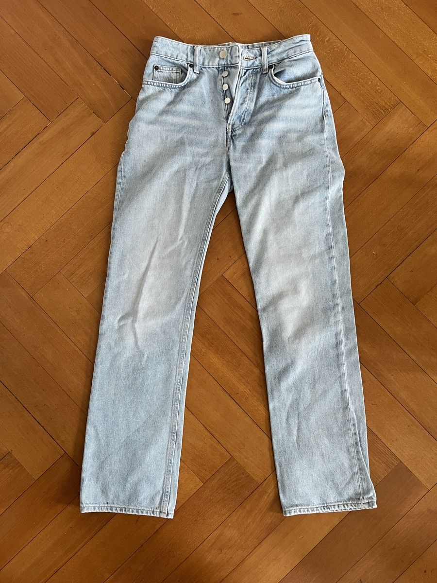 H&M Jeans: Hellblaue high waits straight leg jeans. Grösse 36. – Usato da Bern venduto da sosophie 3