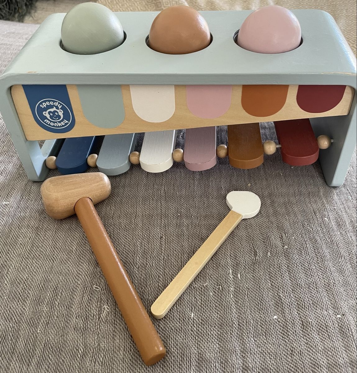 Spielzeuge: Speedy Monkey Xylophon Hammerspiel – Gebraucht aus Ennetbaden von Mentos07