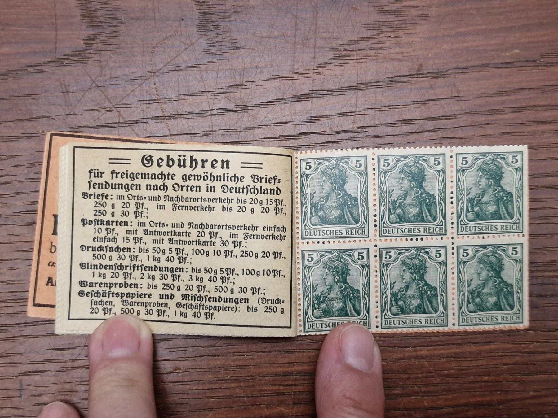 Alle Briefmarken: DEUTSCHES REICH Markenheft 1920 ** / 13A – Gebraucht aus Aesch LU von briefmarken.uray 5