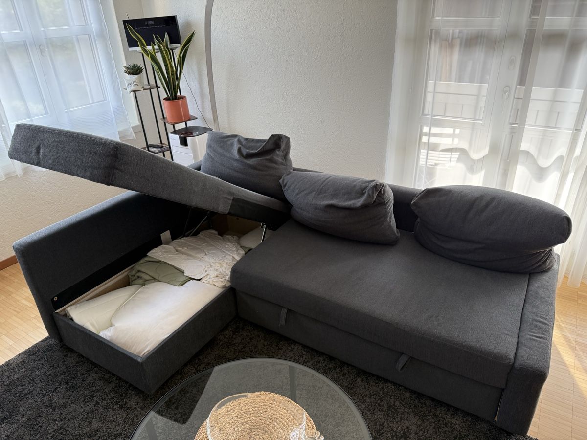 Sofas: Ecksofa IKEA Friheten Anthrazit - Wohnlandschaft – D'occasion à Watt par flavio_1996 1