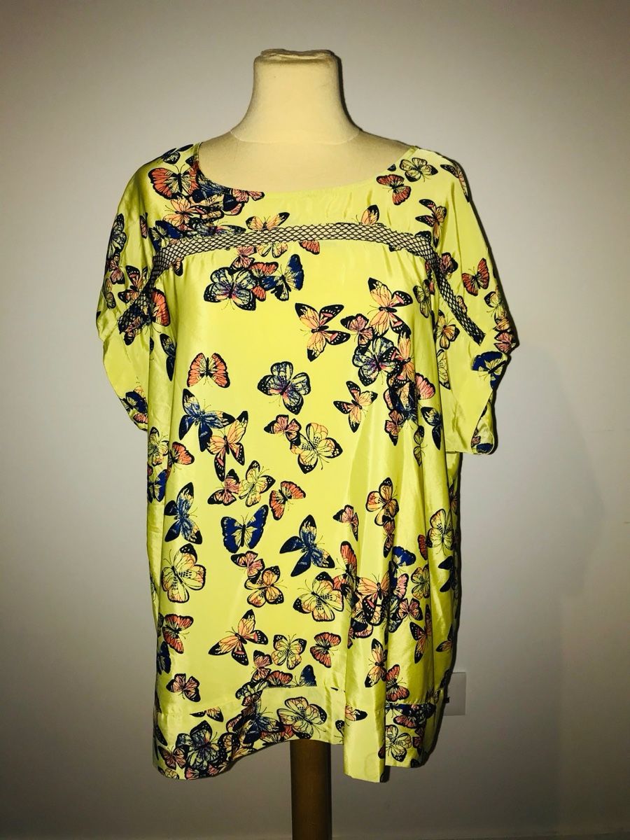 Top: Top jaune papillons Taille 48 – Nuovo (secondo la descrizione) da Lausanne venduto da Magic1900