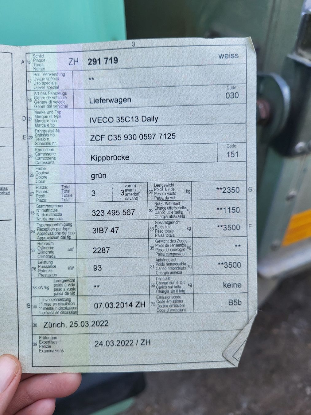 Iveco Veicoli commerciali: Lieferwagen Kipper Iveco Daily   – Usato da Effretikon venduto da Danelladekolicious 9
