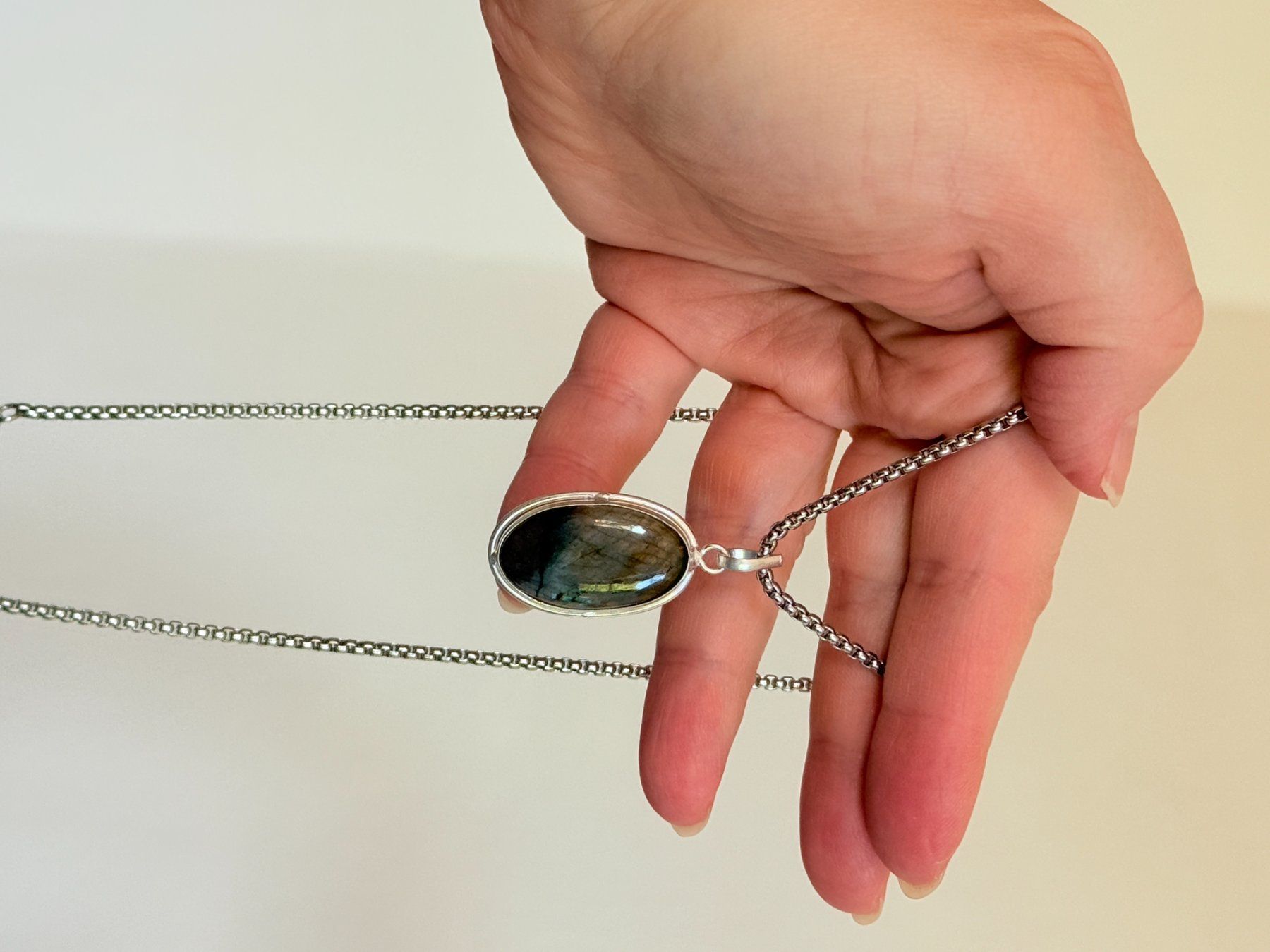 Ketten: Collier labradorite, élégant et tendance ✨ – Neu und originalverpackt aus Genève von AWWA 1