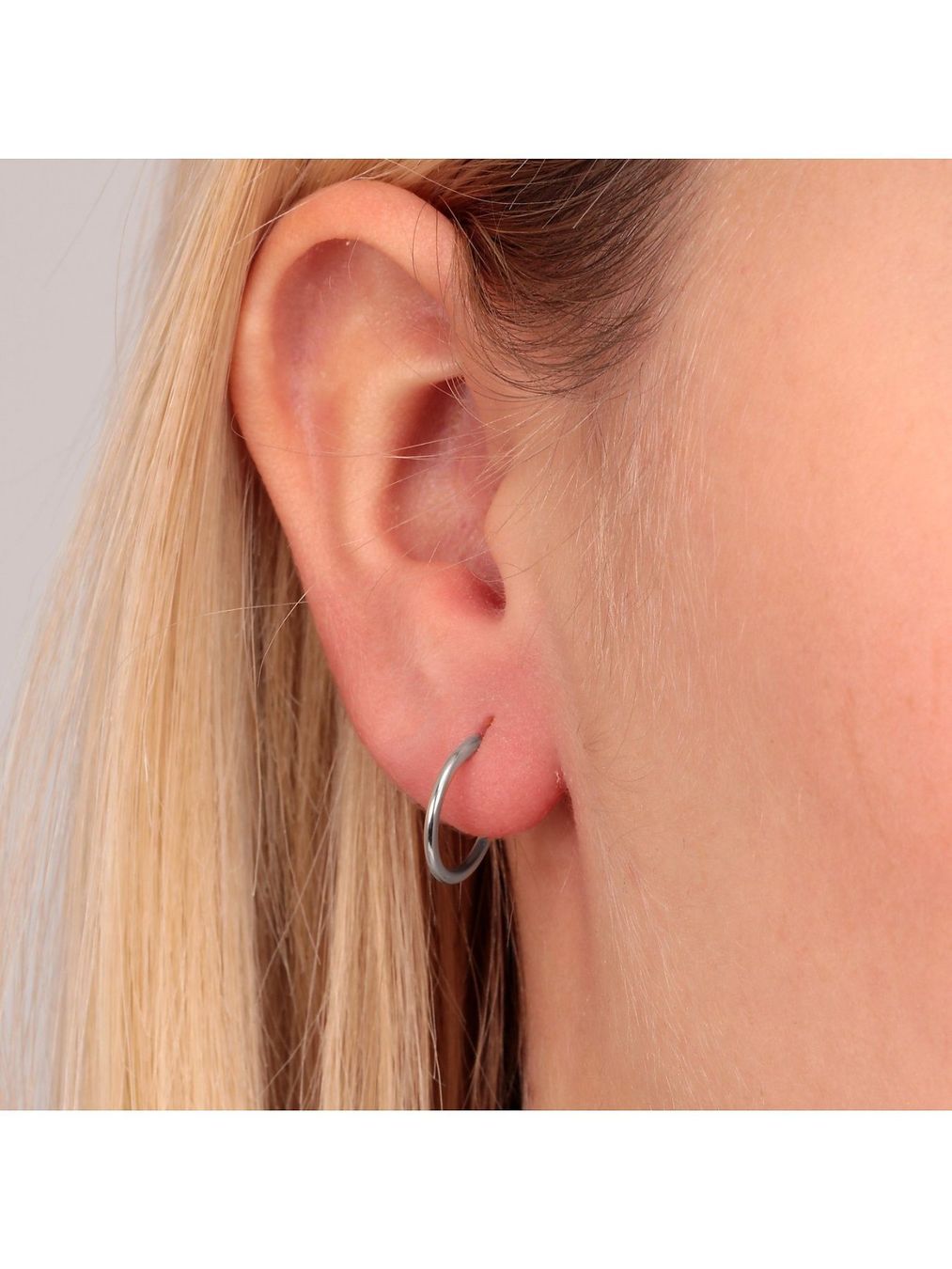 Ohrringe & -stecker: Damen-Creolen 585er Weißgold – Neu und originalverpackt aus Hemmental von 18kGold 1