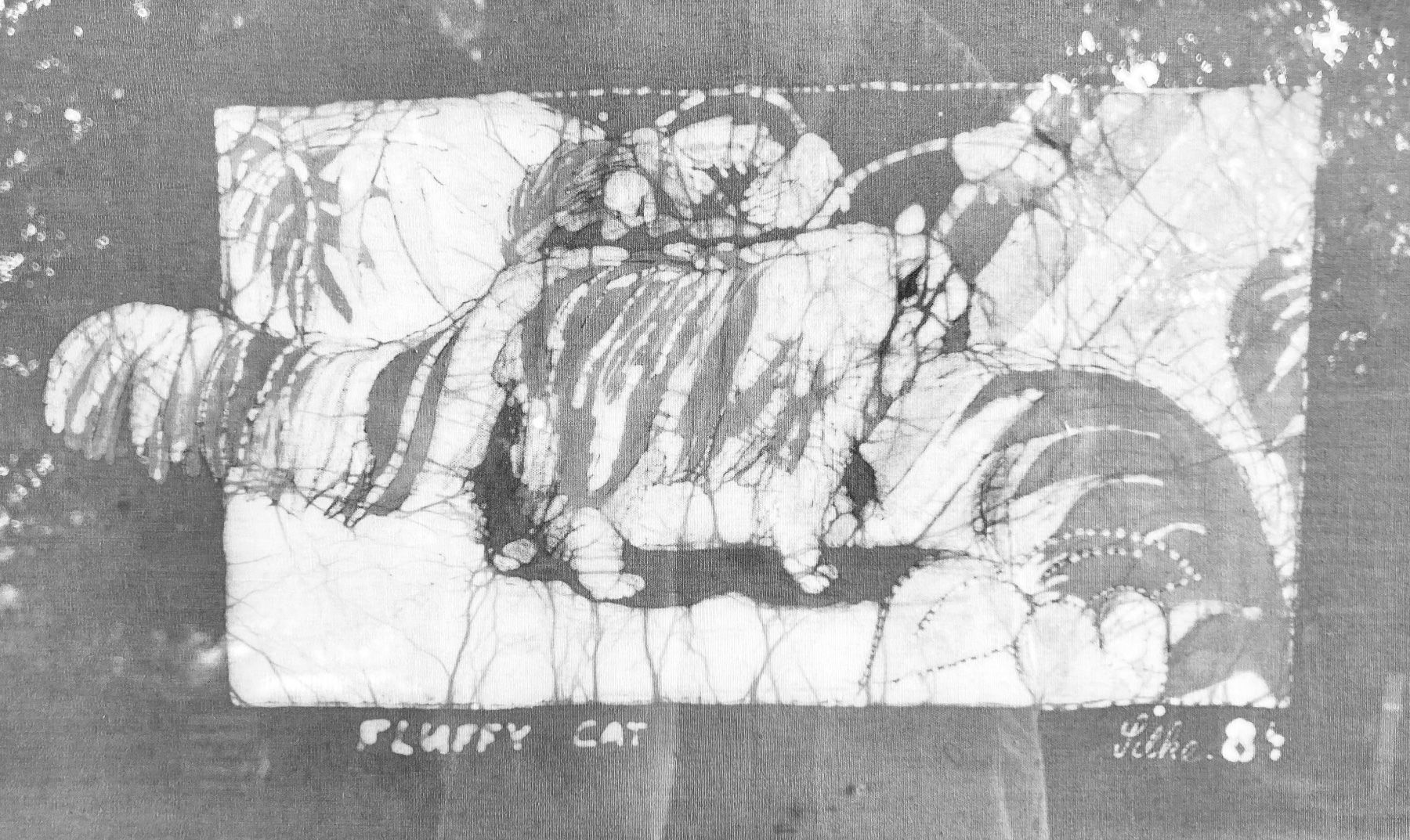 Poster & Bilder: Batik Bild Katze – Gebraucht aus Ranflüh von SwR_E19 4