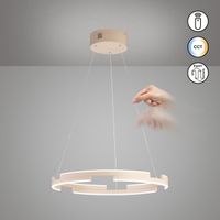 LED Pendelleuchte, Sand, CCT, 60 cm Ø